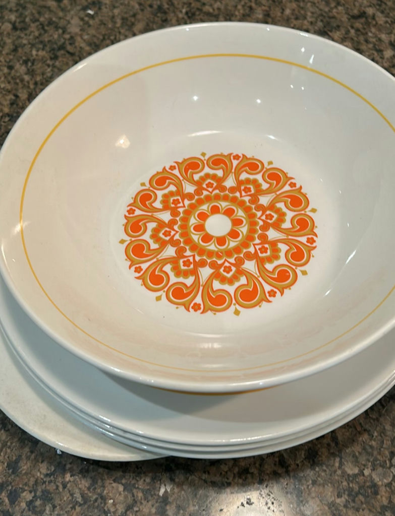 Autumn Daisies Fire King Bowls, Ridgway Christina Dinnerware - image 16 of 21