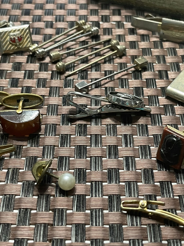 Cufflinks, Tie Pins And Pennies - image 5 of 12