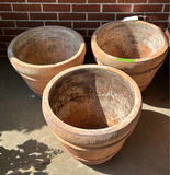3 Clay Planters - thumbnail 1 of 7