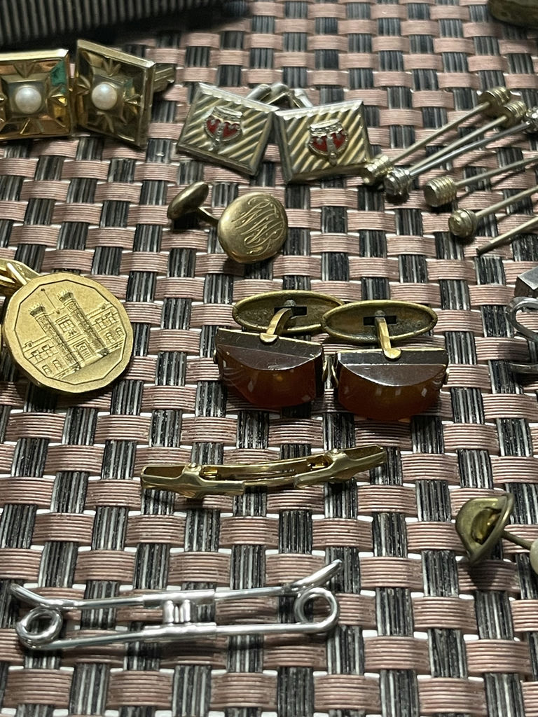 Cufflinks, Tie Pins And Pennies - image 4 of 12