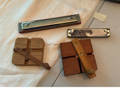 2 Harmonicas and 2 Wooden Toys - Image 1 of 7