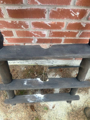 Black wood blanket ladder - Image 1 of 3