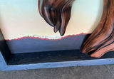 'Wounded' title of a 3D original painting with drift wood - thumbnail 4 of 7