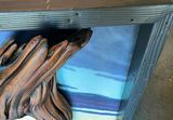 'Wounded' title of a 3D original painting with drift wood - thumbnail 2 of 7