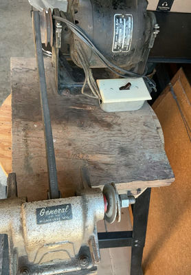 Vintage Bendix washer motor and belt-driven pulley system - Image 1 of 4