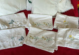 White embroidered linens set (pillowcases, napkins, runners) - thumbnail 3 of 4