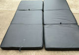 Four black folding gym mats - thumbnail 1 of 3