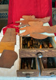 Vintage Leather working tools with copper bird silhouettes - thumbnail 1 of 6