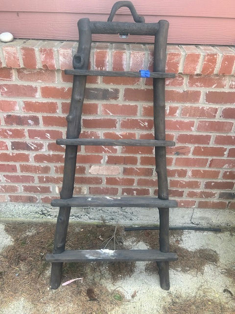 Black wood blanket ladder - image 3 of 3
