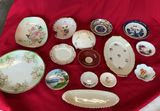 Assorted porcelain dinnerware with floral and blue-and-white patterns - thumbnail 1 of 13