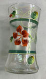 Set of six hand-painted floral glass Libby tumblers - thumbnail 3 of 4