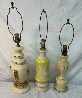 Three Unique MCM Ceramic Lamps - Image 1 of 7