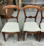 Antique Square Oak Table, with slide out leaves, Four Chairs - thumbnail 5 of 11