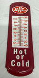 Vintage Metal Dr. Pepper Thermometer And Print Advertisement - thumbnail 2 of 8