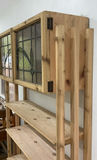 Handmade Pine Shelf With Stained Glass cabinet on top. - thumbnail 4 of 4