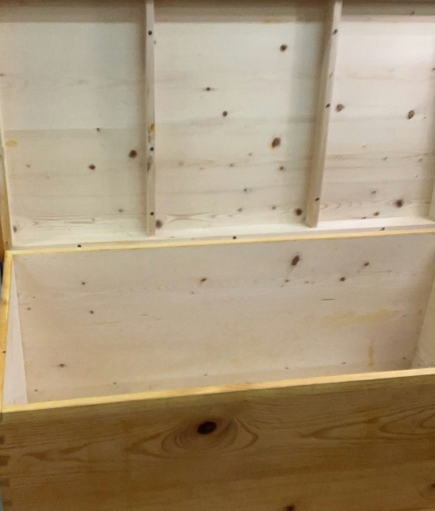Vintage Pine wood Chest - image 5 of 6