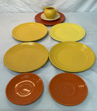 Bauer Ceramics, in yellows and burnt orange - thumbnail 1 of 9
