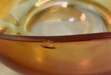 Vintage Aurelian Weller Vase, Murano Orange Glass Serving Bowl - thumbnail 6 of 6