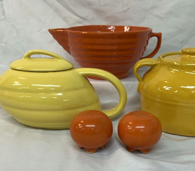 Bauer Ceramics in yellows and oranges - Image 1 of 11