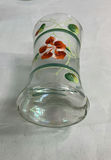 Set of six hand-painted floral glass Libby tumblers - thumbnail 2 of 4