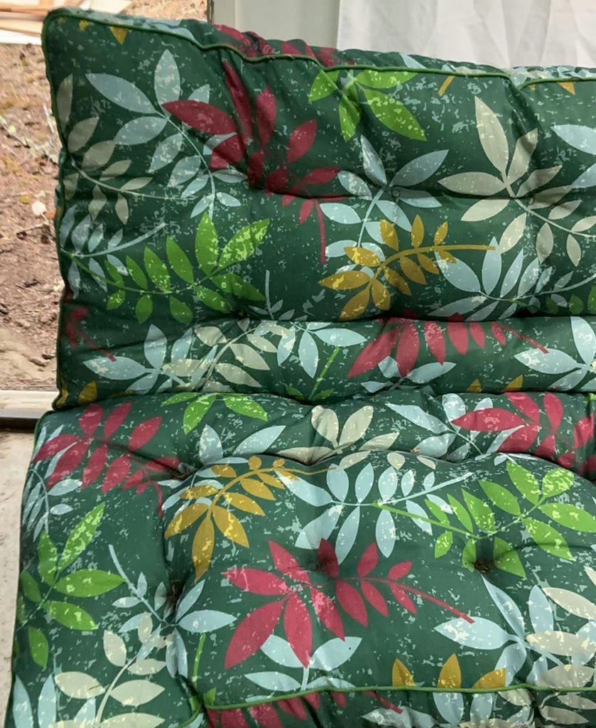 Vintage Fabric Outdoor Bench Cushion - image 2 of 5