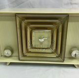 Vintage Bulova Clock Radio And an Underwriters Portable Desk Lamp - thumbnail 2 of 10