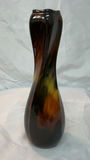 Vintage Aurelian Weller Vase, Murano Orange Glass Serving Bowl - thumbnail 3 of 6