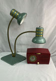 Vintage Industrial Dazor Gooseneck Lamp And GE Radio - thumbnail 1 of 10