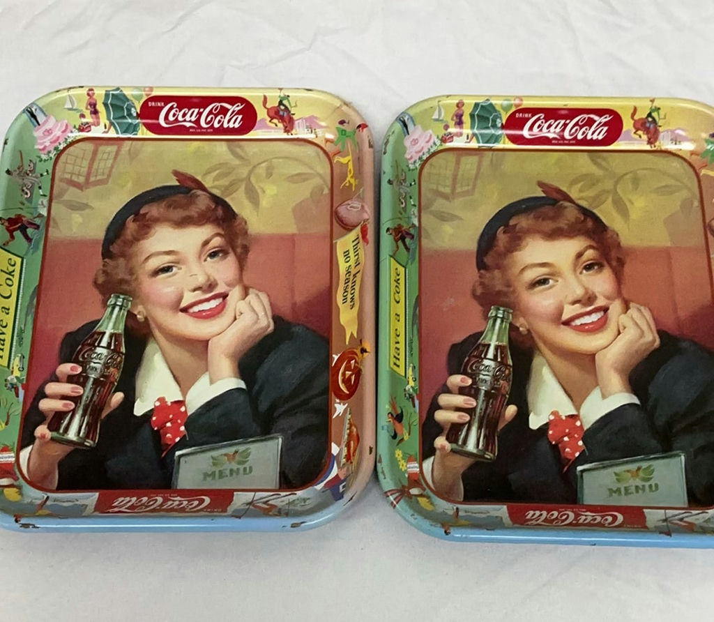 Vintage Coca-Cola Metal Trays And More - image 8 of 14