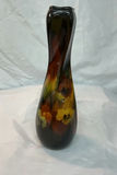 Vintage Aurelian Weller Vase, Murano Orange Glass Serving Bowl - thumbnail 2 of 6