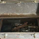 metal tool chest with assorted hand tools - thumbnail 4 of 9