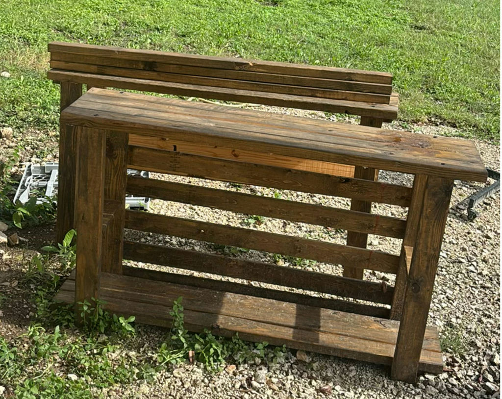 Two Wooden Benches - image 1 of 5