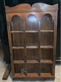 Antique wooden shelf unit and carved chair - thumbnail 2 of 7