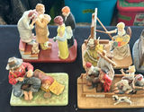 Norman Rockwell Collection of vintage ceramic figurine dioramas - thumbnail 1 of 11