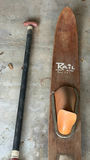 Vintage wooden water ski with paddle - thumbnail 2 of 6