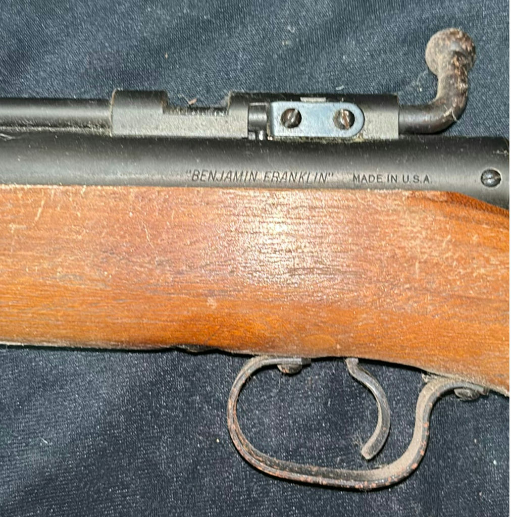 Lever-action rifle with wooden stock and forend - image 3 of 7