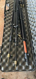 Telescoping metal rods and signaling rope gear in a hard case - thumbnail 3 of 6