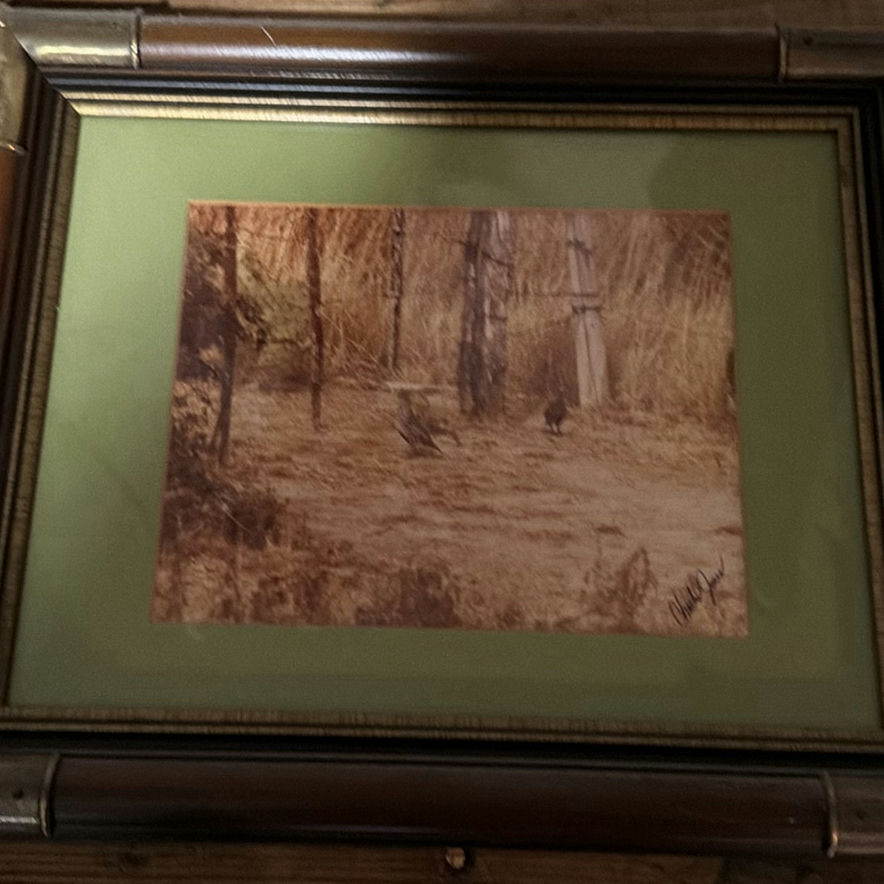 Framed deer and landscape prints - image 2 of 7