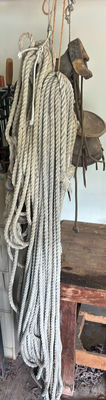 Vintage equestrian tack and rope gear - Image 1 of 10