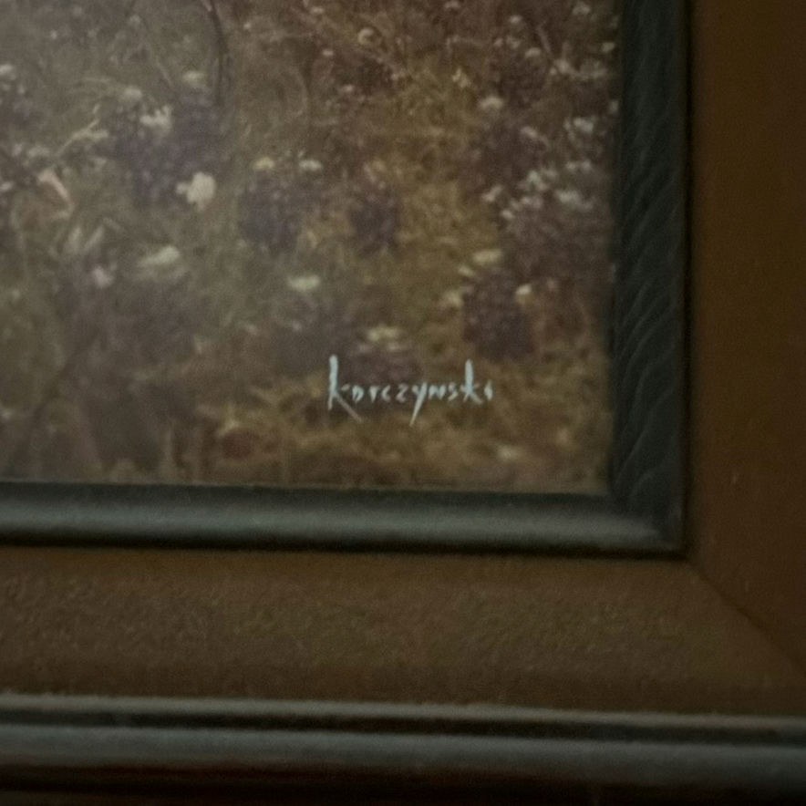 Framed deer and landscape prints - image 7 of 7