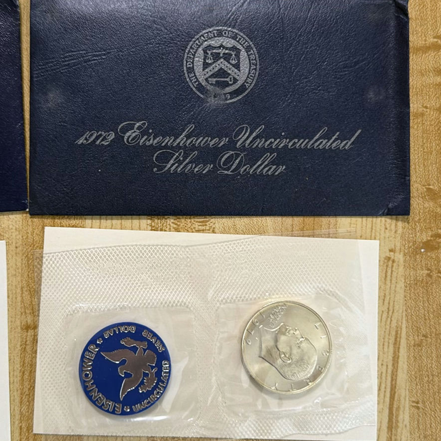 1971–1976 Eisenhower Uncirculated Silver Dollar Coin Collection - image 6 of 9