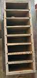 Vintage wooden bottle rack with circular slots and drawers - thumbnail 5 of 5