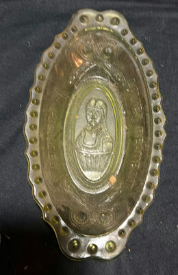 "Loves Request is Pickles" Green Glass - Image 1 of 5