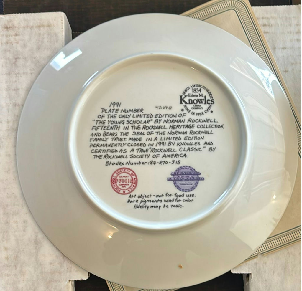 Six Norman Rockwell Limited Edition Collector Plates (Knowles) - image 8 of 13