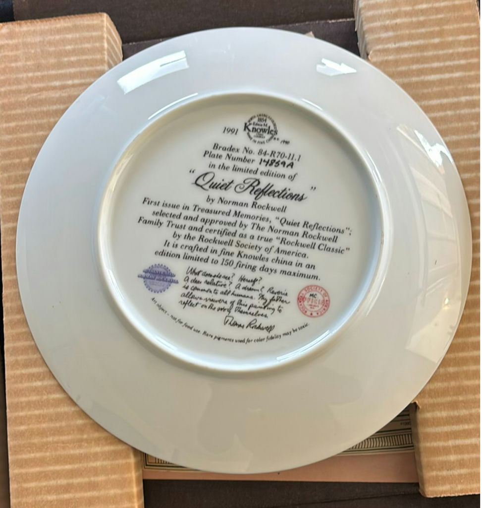 Norman Rockwell Limited Edition Decorative Plates Set - image 18 of 38