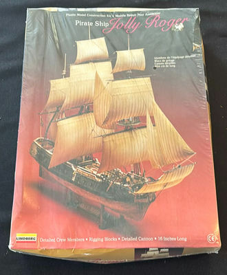Pirate Ship Jolly Roger Plastic Model Kit - Image 1 of 7