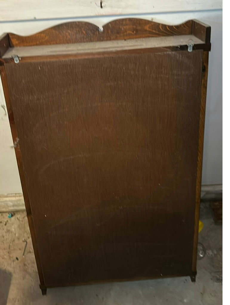 Antique wooden shelf unit and carved chair - image 3 of 7