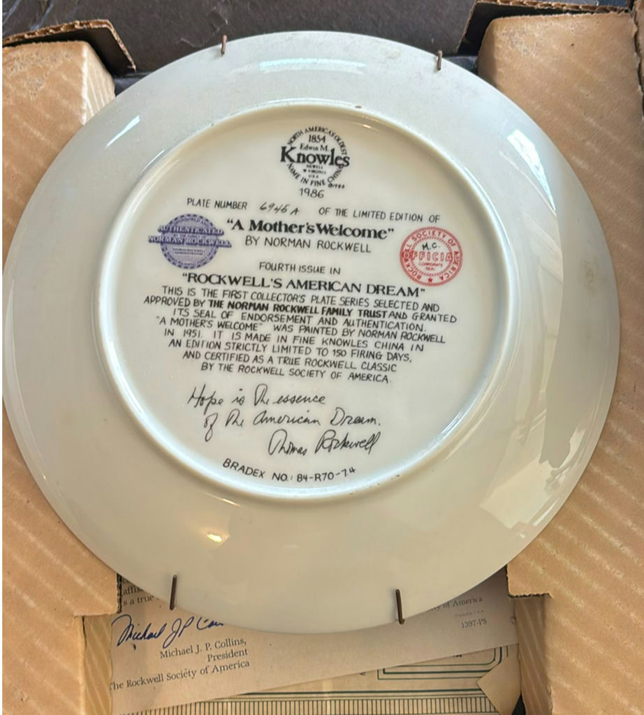 Norman Rockwell Limited Edition Decorative Plates - image 8 of 12
