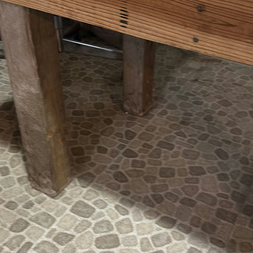 Rustic wooden work table - image 2 of 6