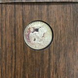 2 Eisenhower dollar coins in display boxes - thumbnail 5 of 6